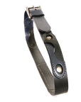 CHICANE Moto English bridle leather belt, edge detail