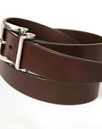 OTTO English bridle leather belt, buckle detail
