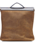 KUURU LG leather shoulder bag in brown, detail