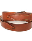 SID English bridle leather belt, back