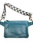 FLAT SLING leather crossbody bag, front view
