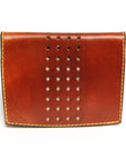 YANAGI wallet LTD edition perforated in vegetable-tanned leather, interior card slots
