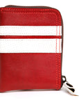 ZIP wallet LTD. Edition with 6 card RFID case in full-grain leather, close-up detail
