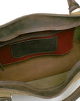 CHAGA Tote LTD in green nubuck, hardware detail