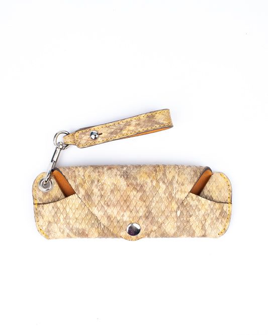 Eyeglass slim case wild reptile