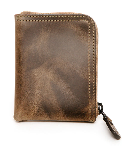 Zip wallet steel