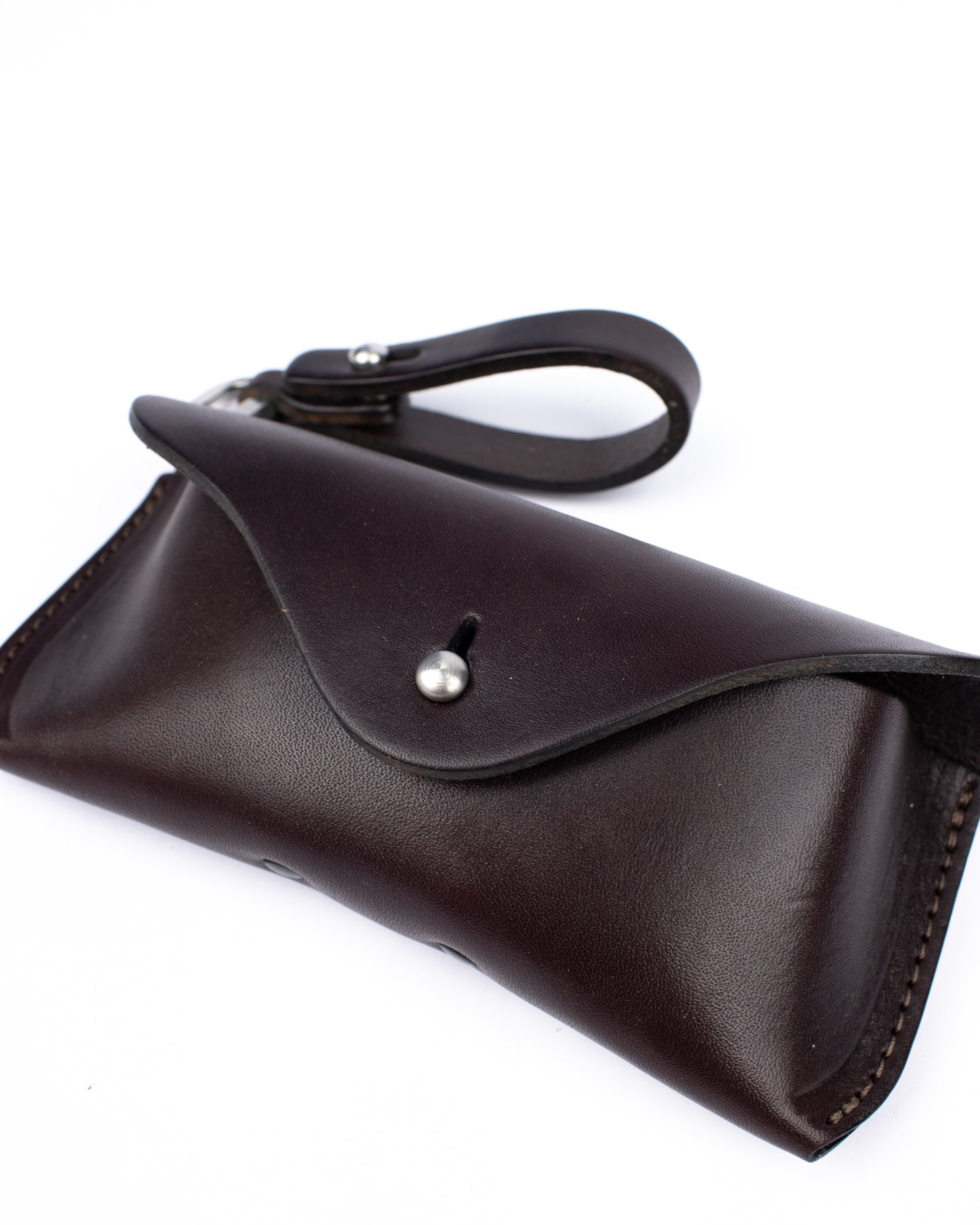 Eyeglass hard case dark brown