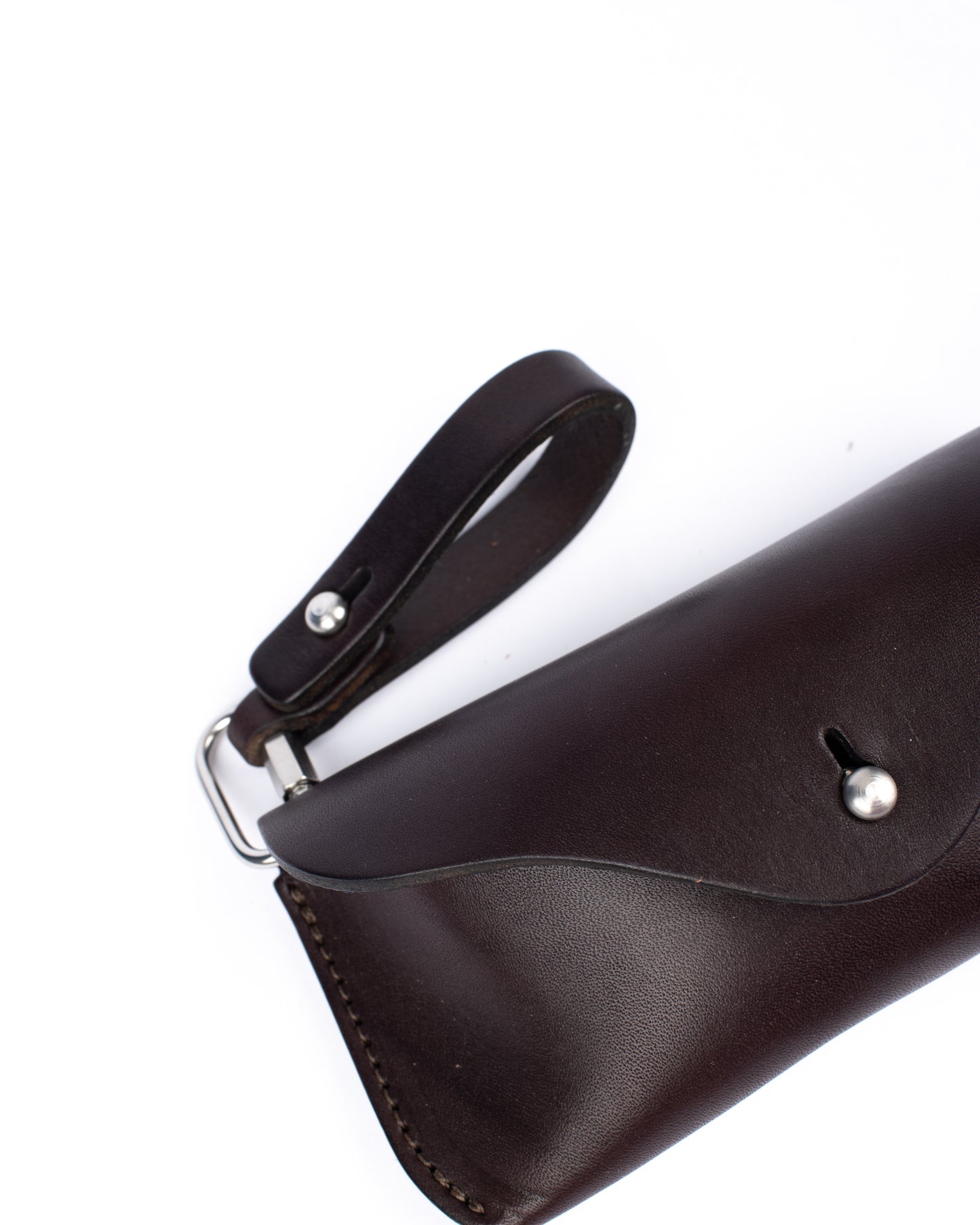 Eyeglass hard case dark brown
