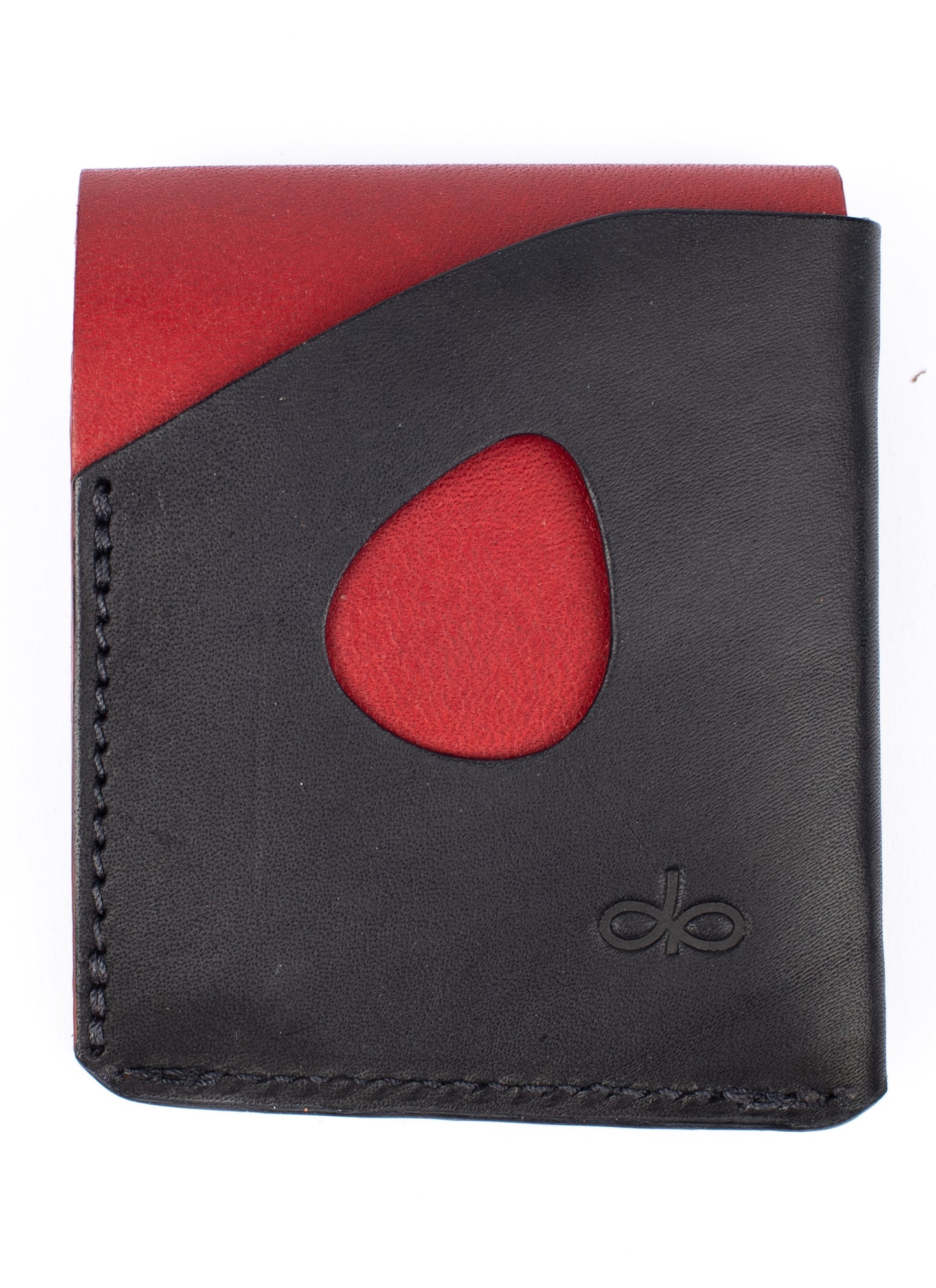 Piegato minimalist wallet red & black