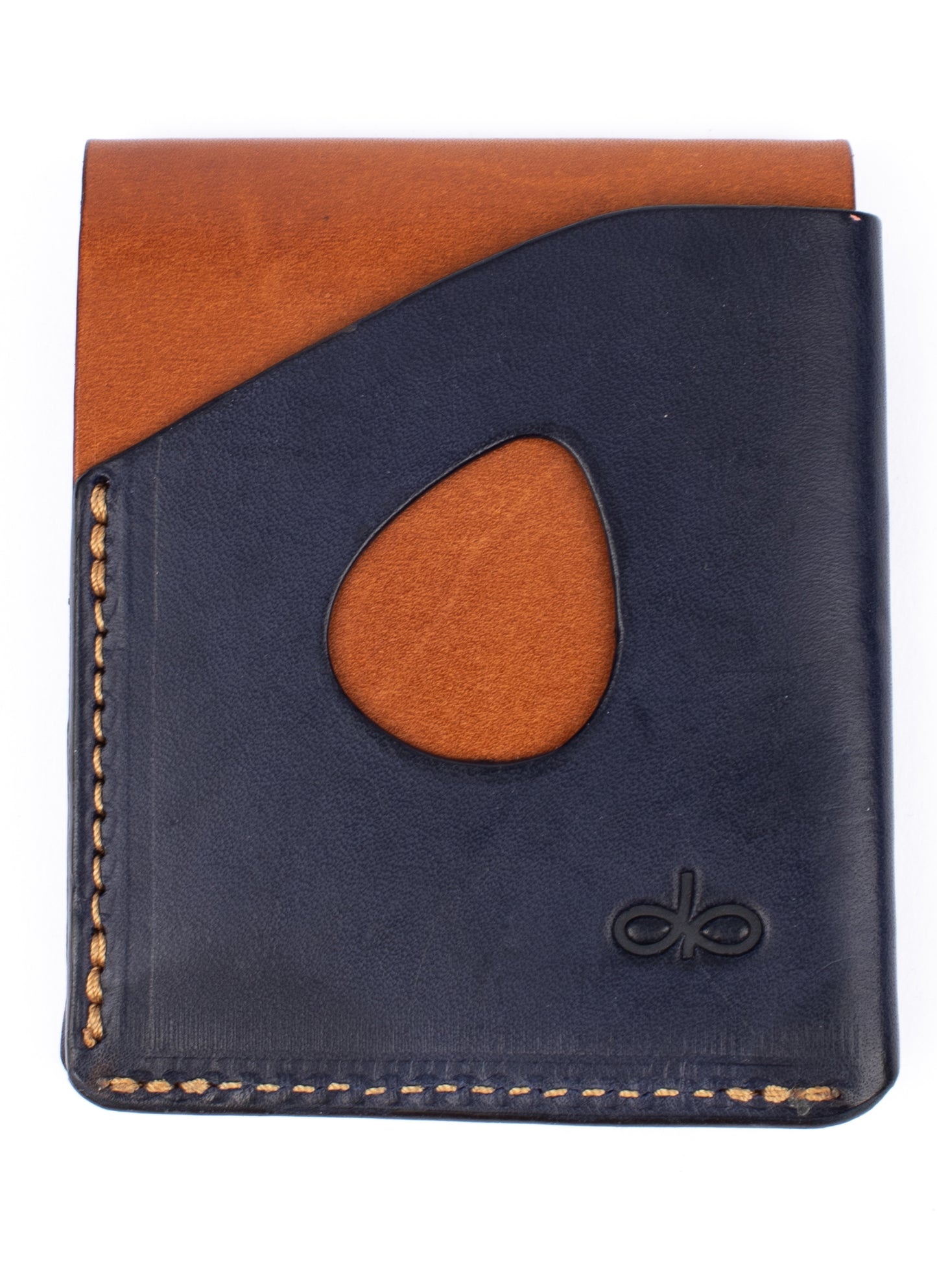 Piegato minimalist wallet tan & navy