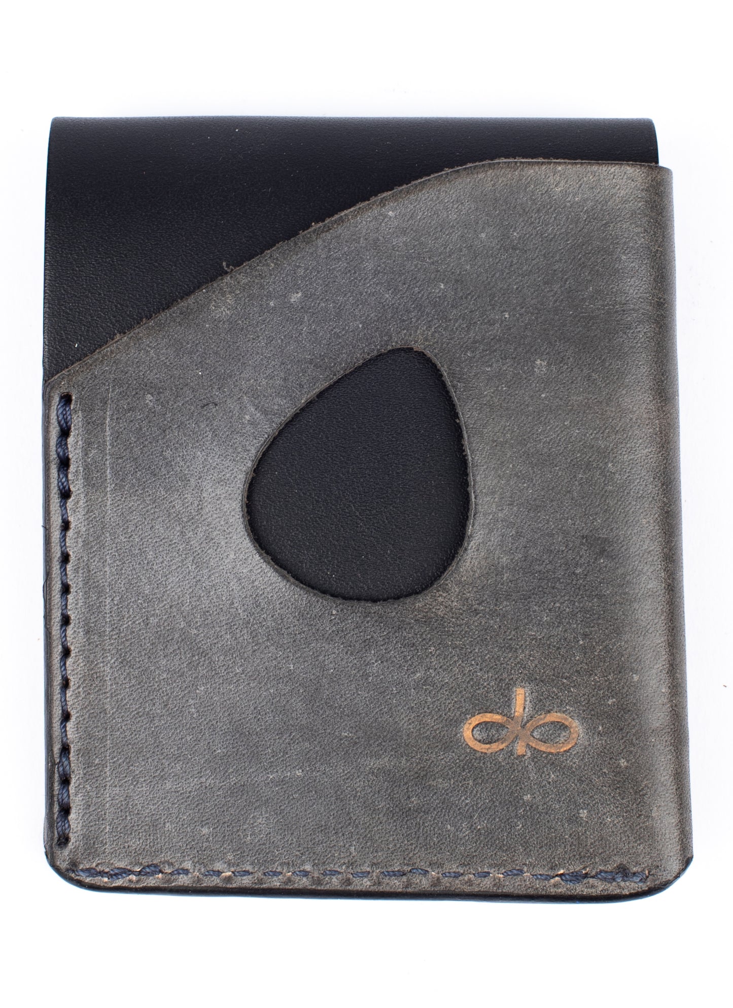 Piegato minimalist wallet black and vinagroon