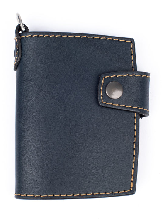 Yanagi snap wallet navy blue