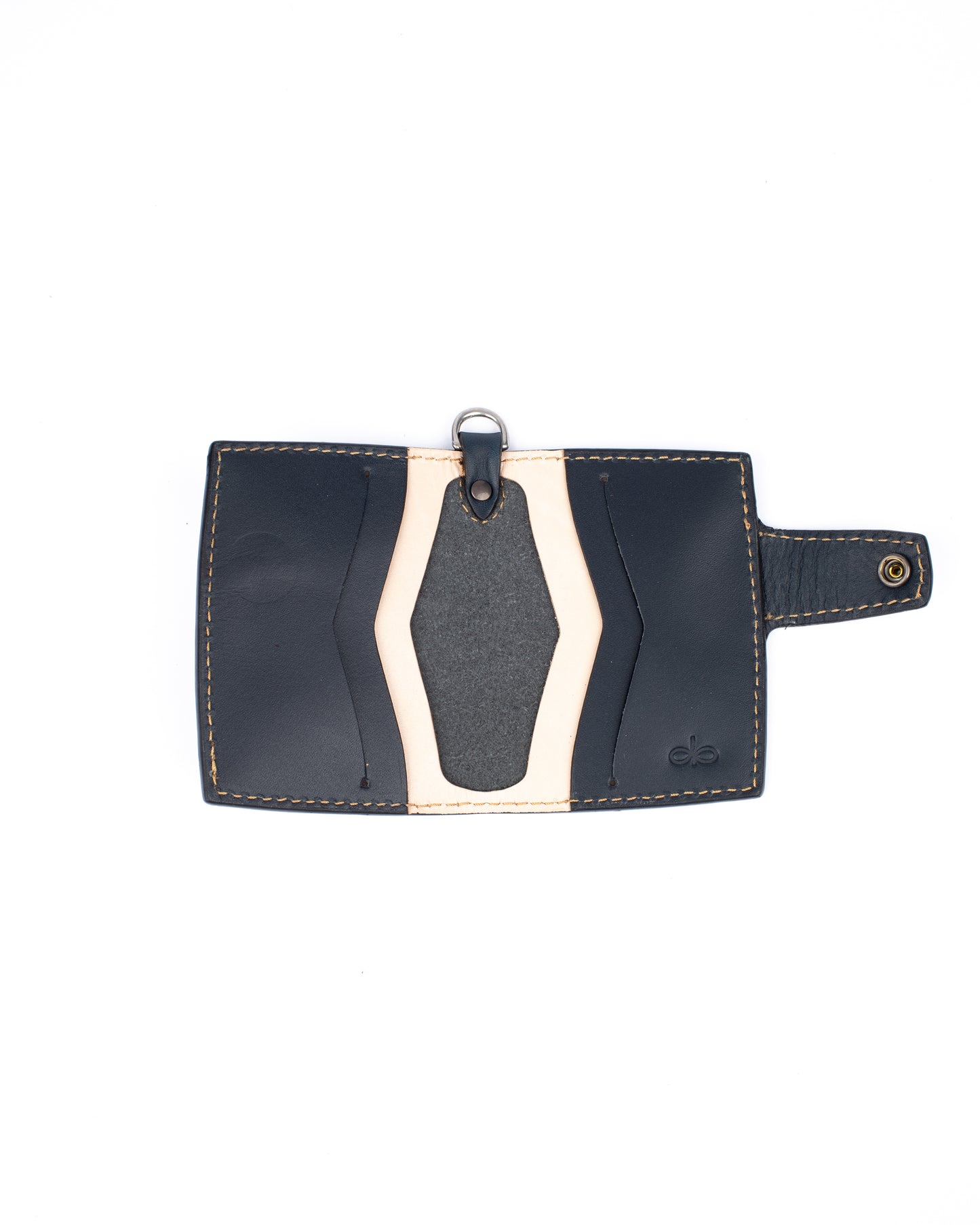 Yanagi snap wallet navy blue