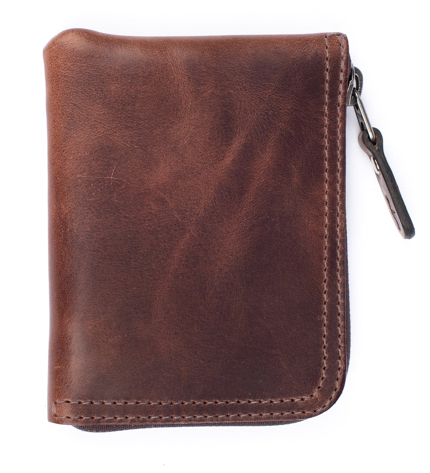 Zip wallet dark brown