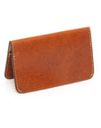 JUNO card case lined wallet in mat-finished pig skin, hot-rolled to a corduroy finish leather, back view