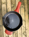 Large leather handle cover for a cast iron skillet