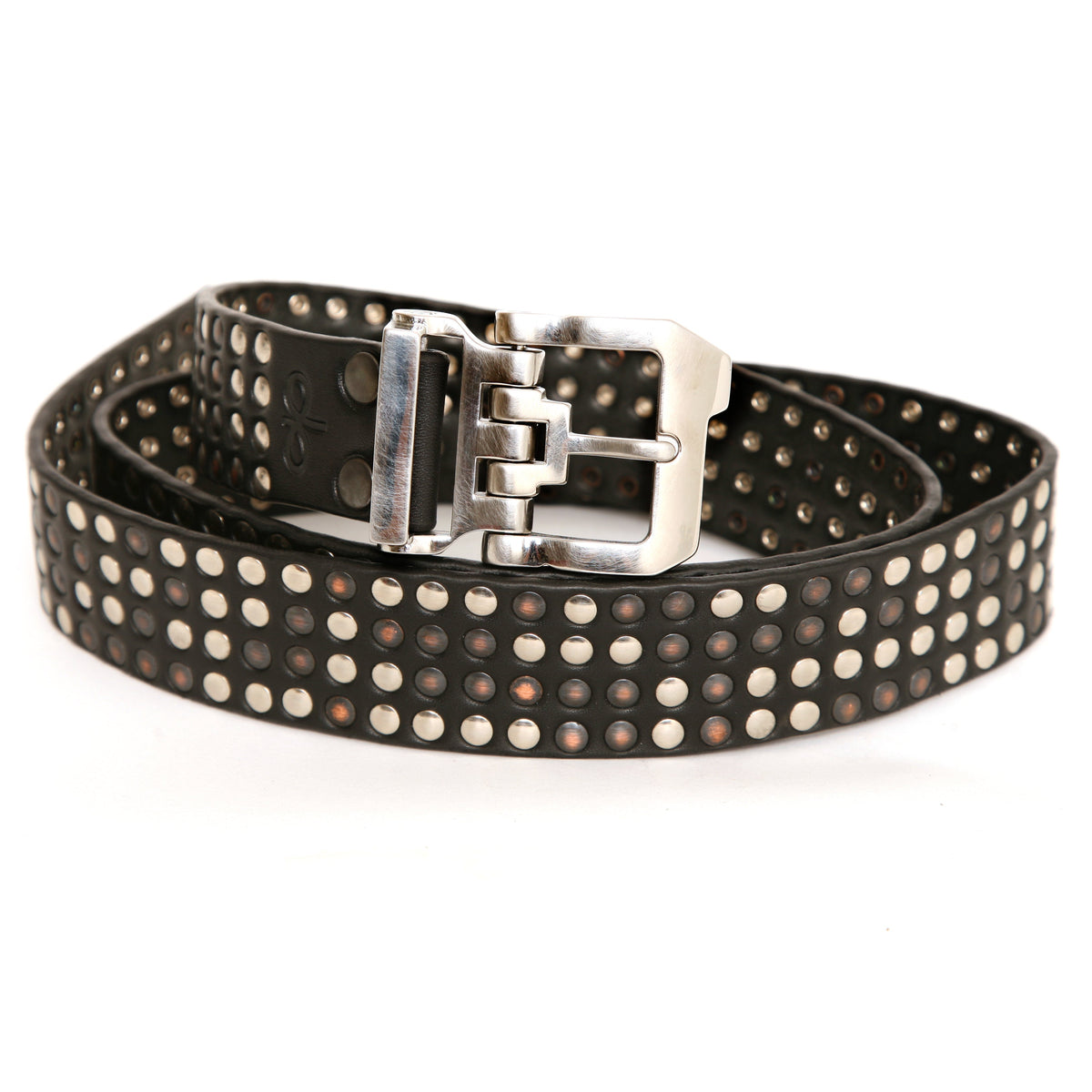 OTTO Full Stud Belt in premium 12oz English bridle leather, buckle detail