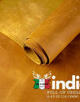 Dawn wallet in crazy horse leather, further detail view