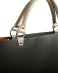 BOX Tote leather tote, strap detail