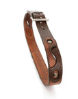 CHICANE Moto English bridle leather belt, detail