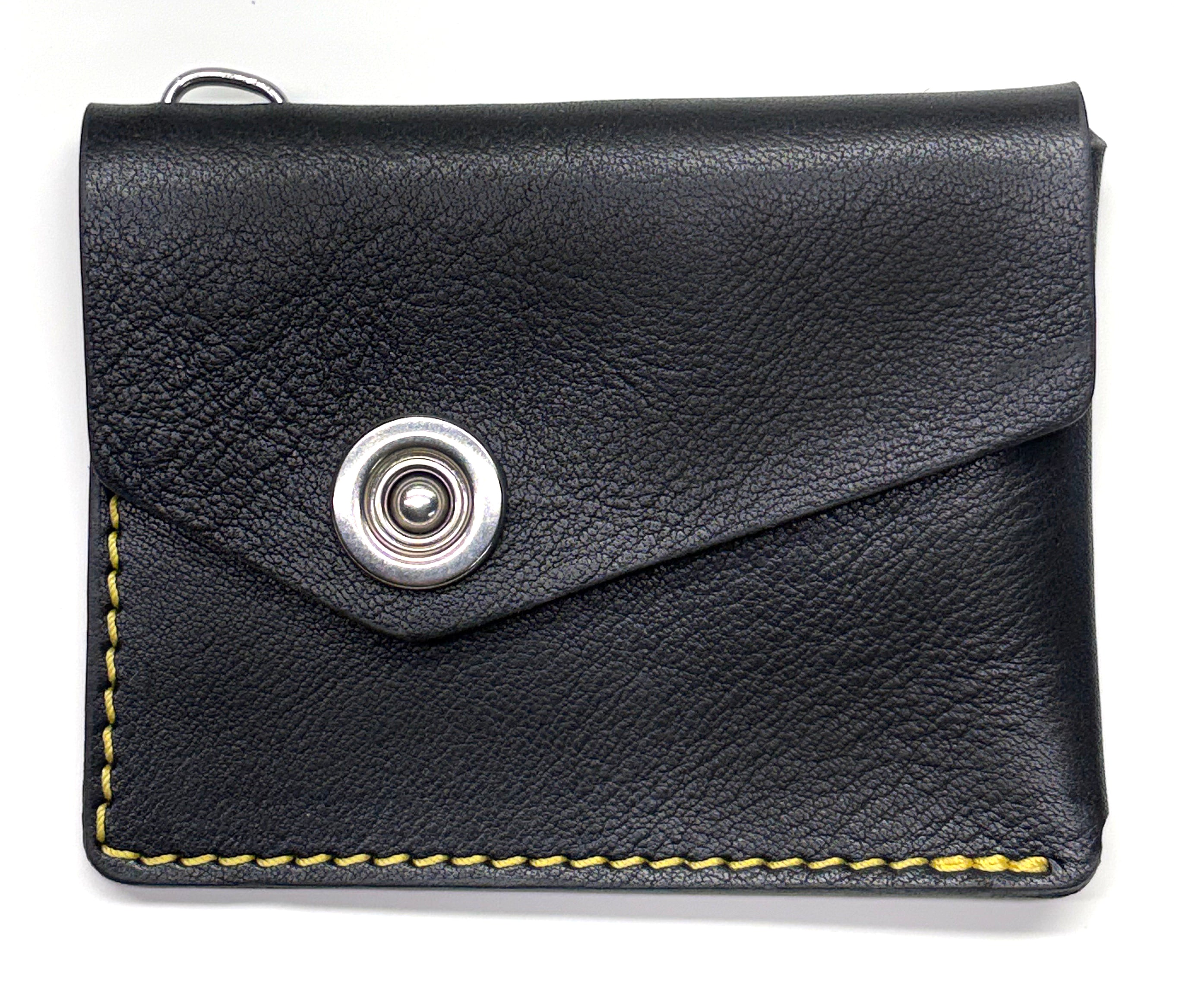 CODA Asymmetric Wallet, Black Crazy Horse | JMB Leather – JMB