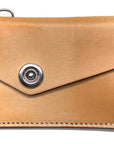 CODA asymmetric wallet in 4oz leather, interior card slots