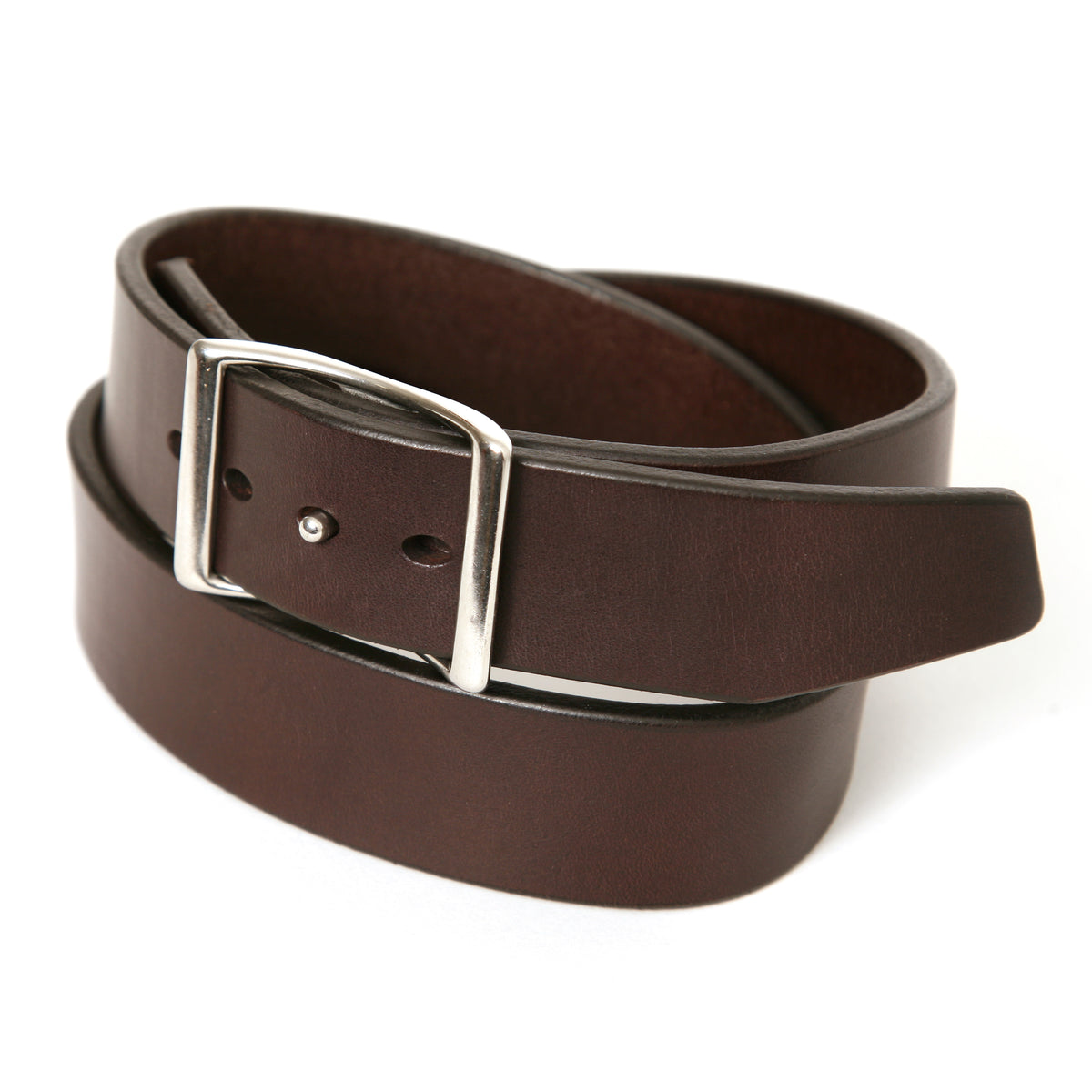 CONWAY belt in leather, buckle detail