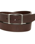 CONWAY English bridle leather belt, laid flat