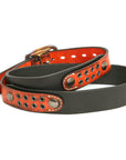 DAKAR Moto English bridle leather belt, detail