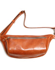 FOURNIER leather sling bag in tan