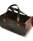 OTSU leather tool tote, back view