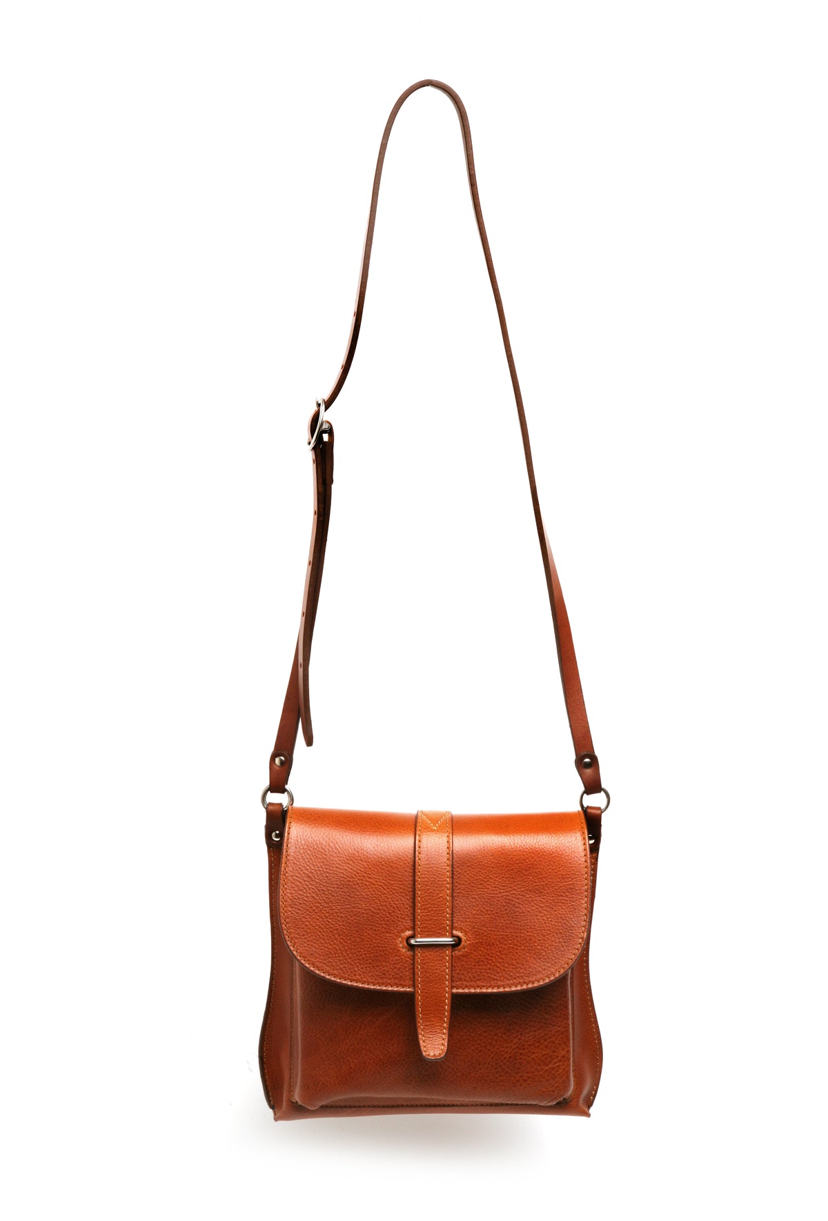 ROTU bag in supple Italian leather, strap detail