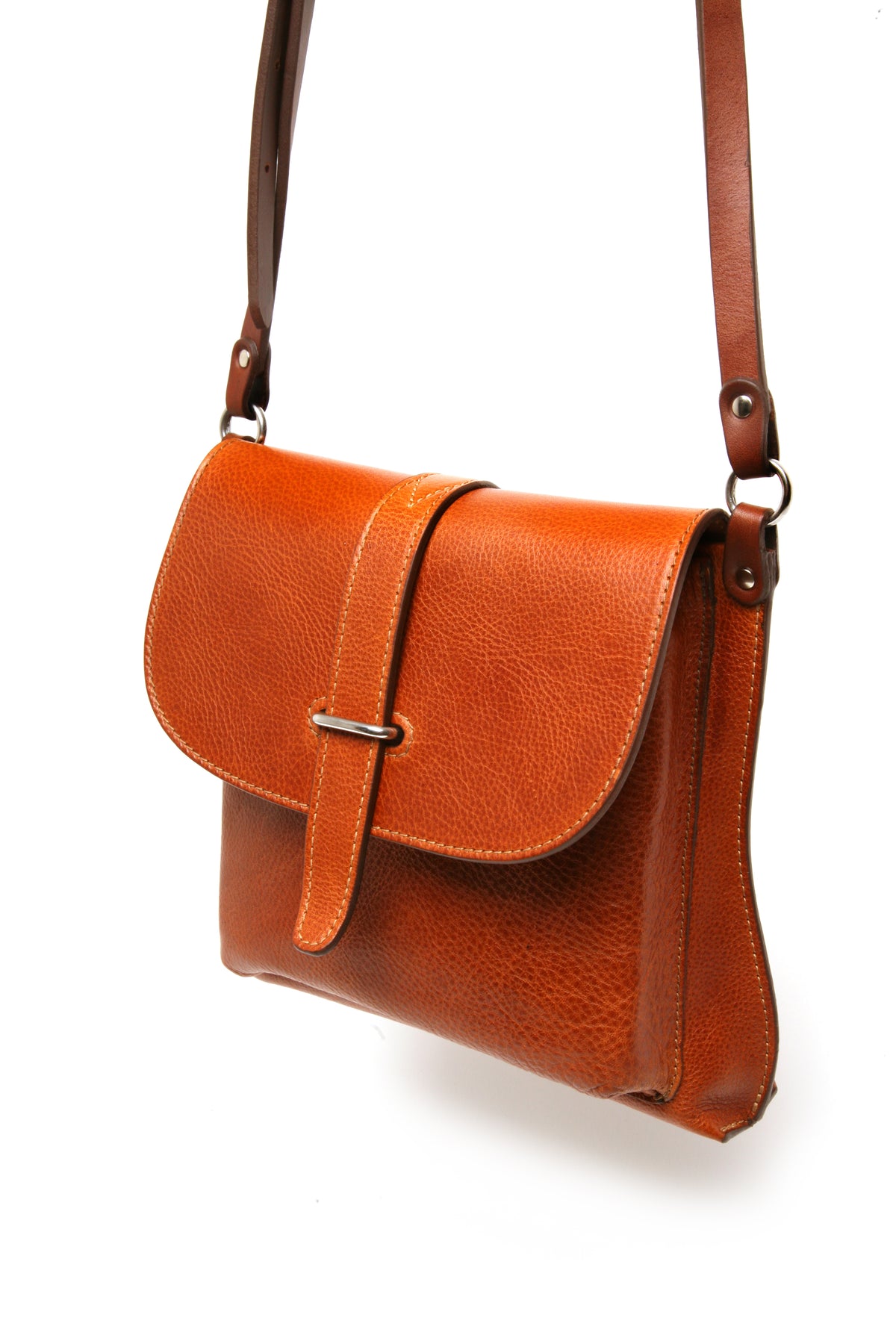 ROTU bag in supple Italian leather, side view