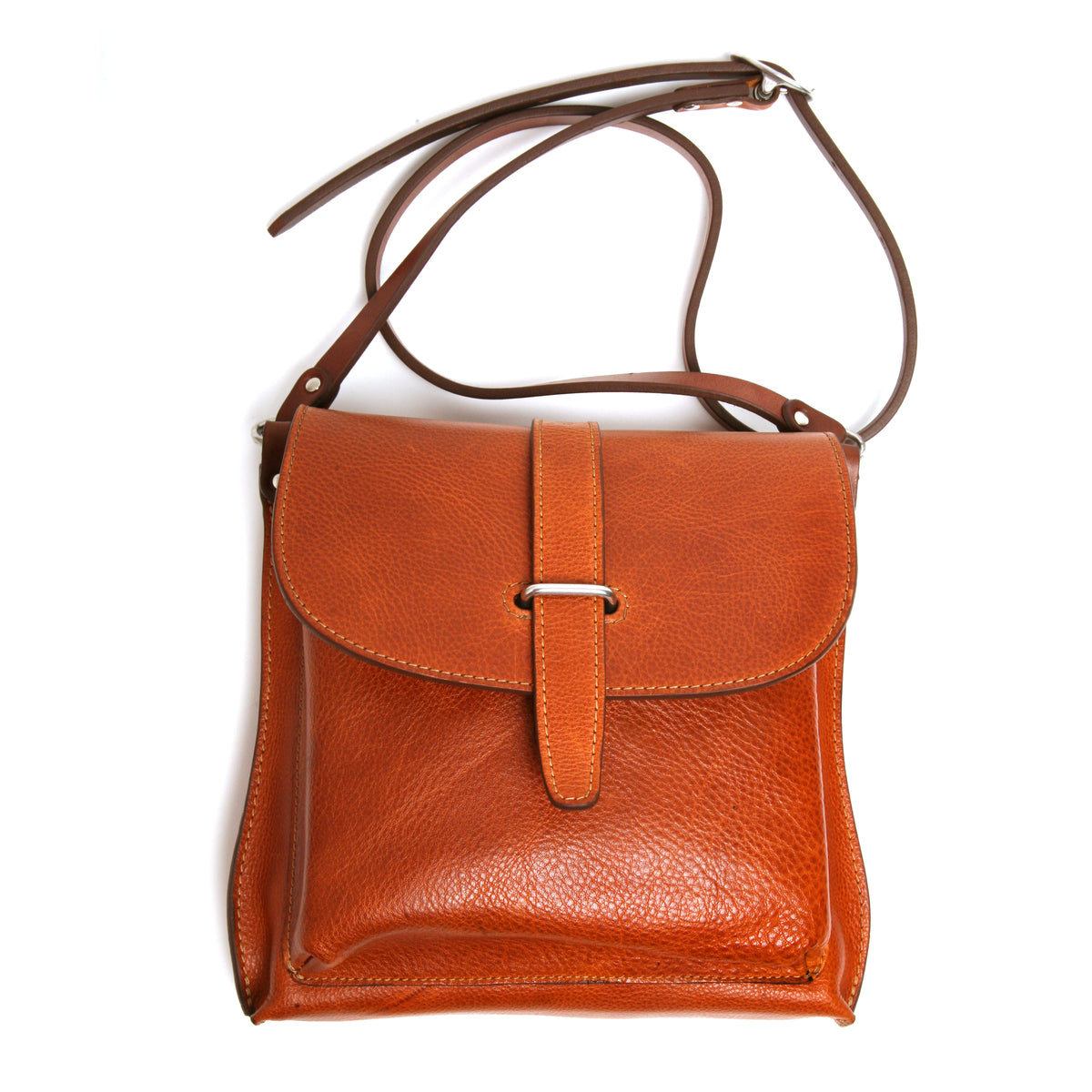 ROTU bag in supple Italian leather, back view