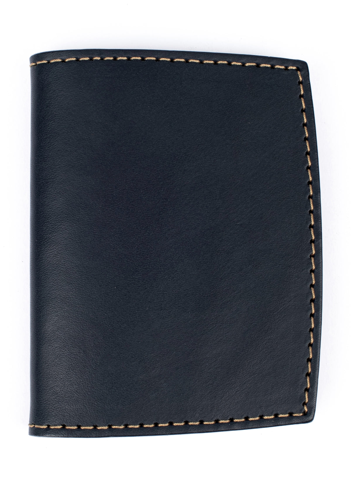 Yanagi wallet in vegetable-tanned leather, front view