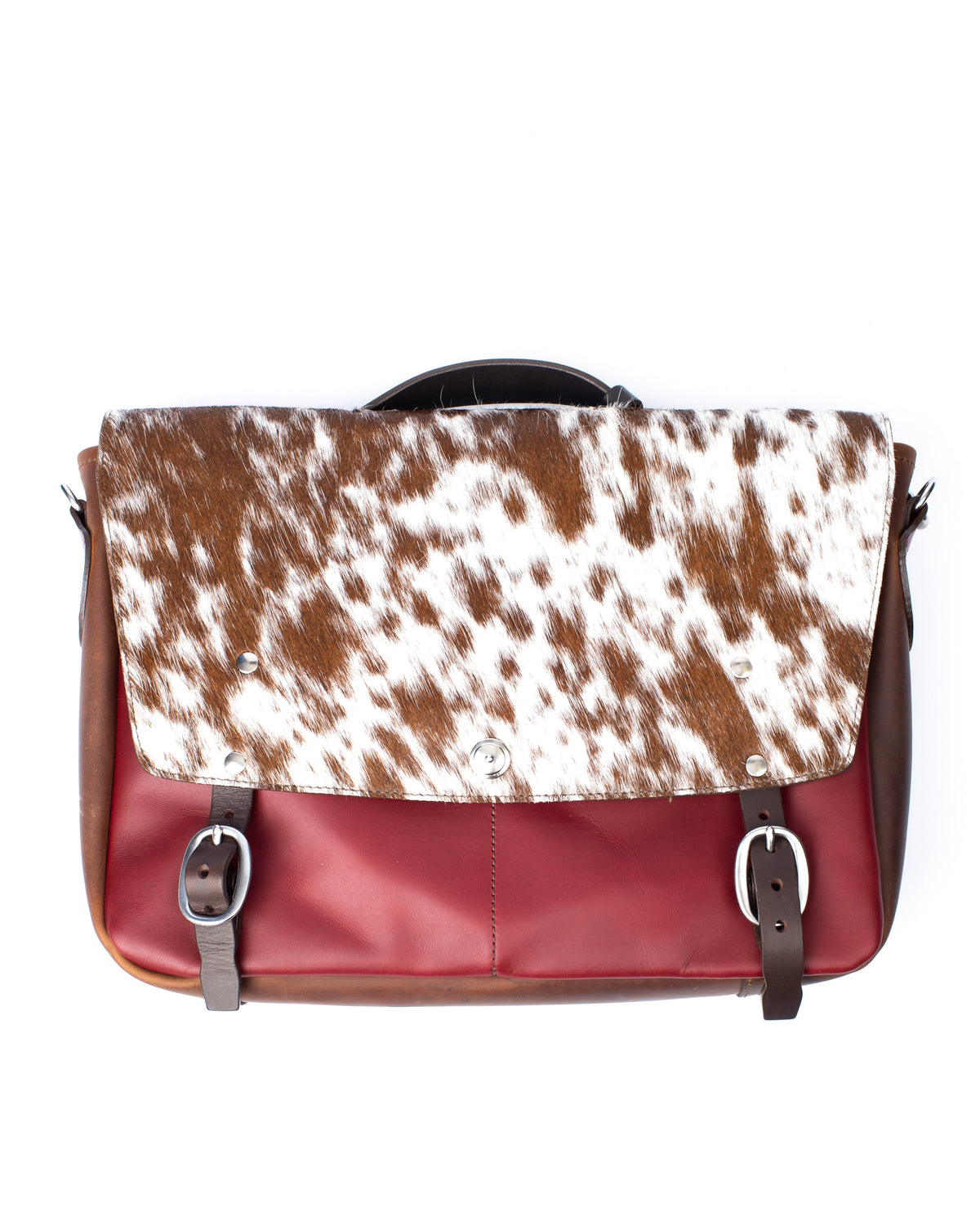 BROOKS Messenger Vintage Red & Brown Hairy LTD