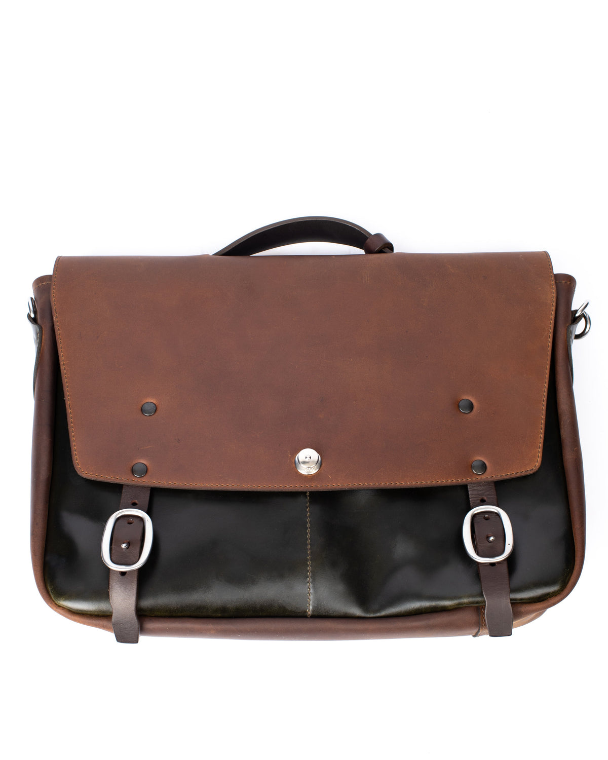 BROOKS Messenger Brown & Dark Green
