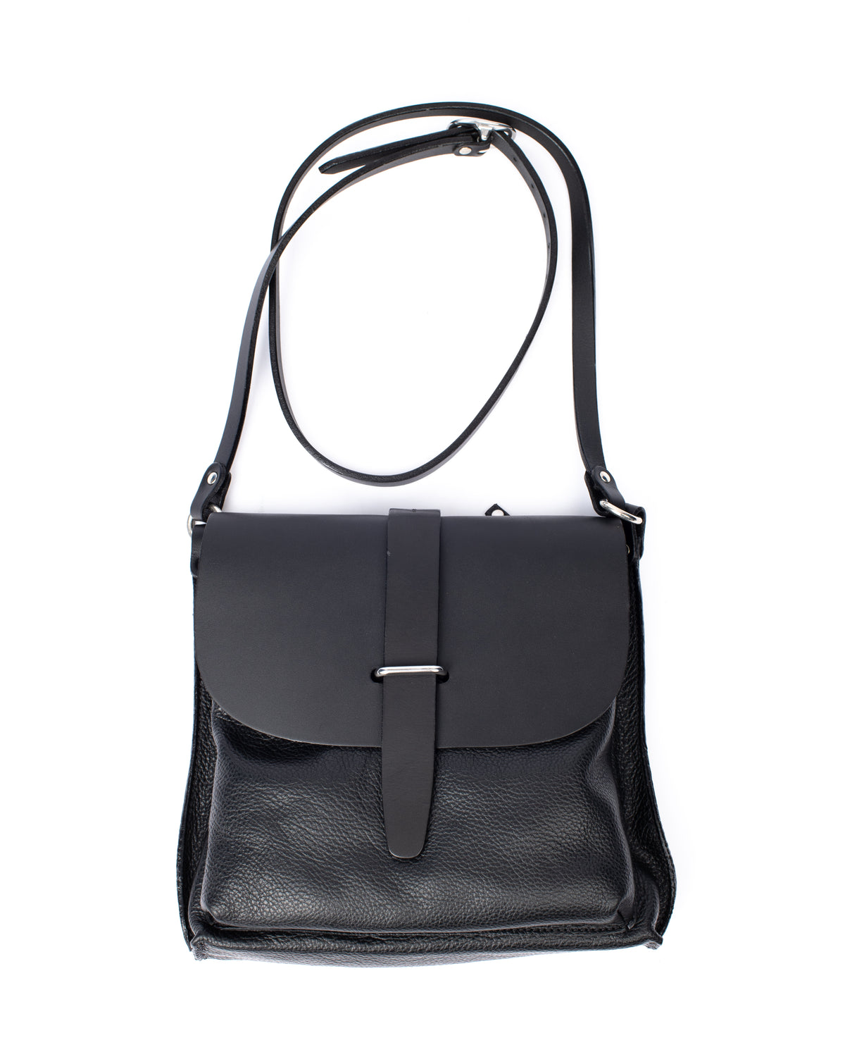 ROTU bag in supple Italian leather, front view