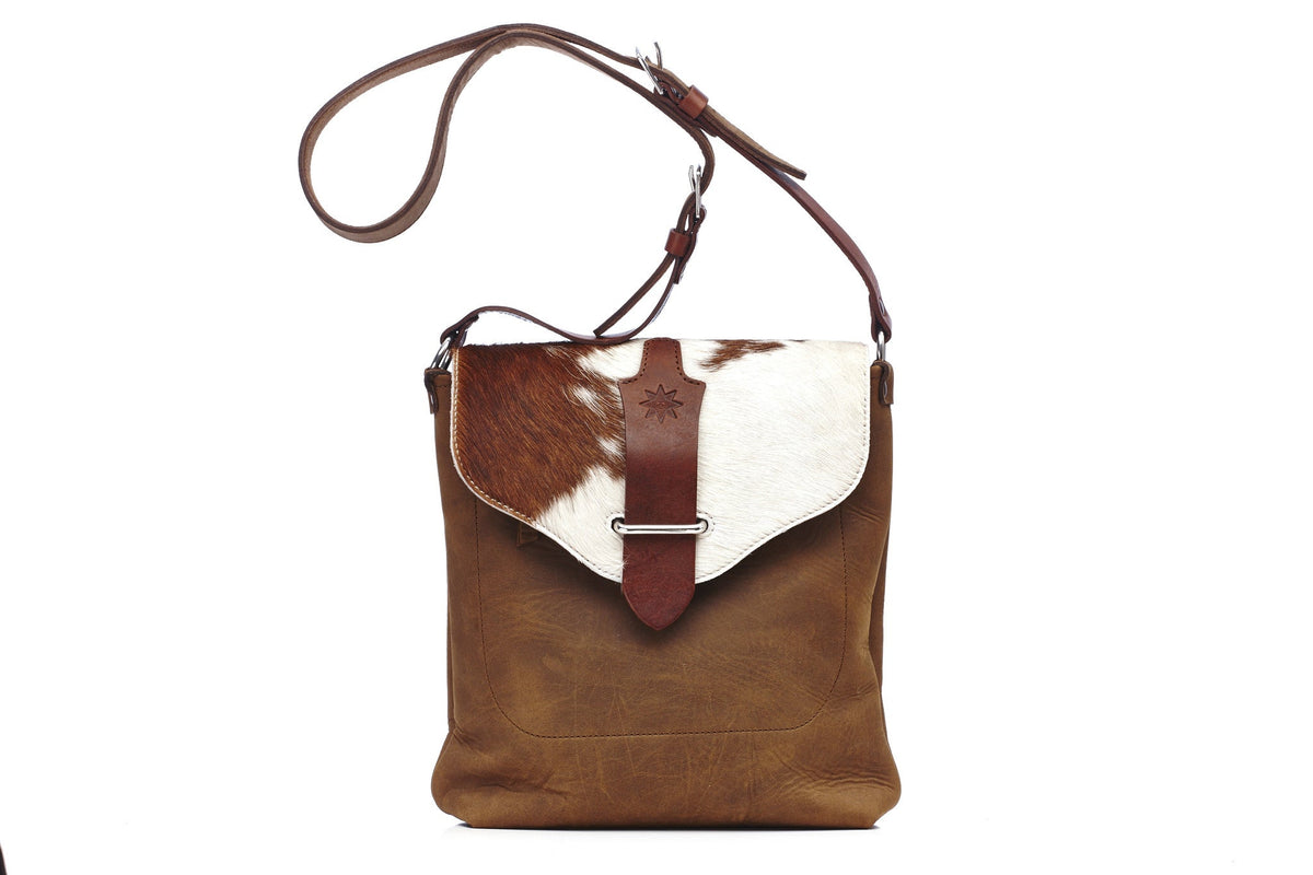 KUURU BAG Brown Cow Hair Flap