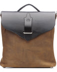 KUURU LG leather shoulder bag in brown