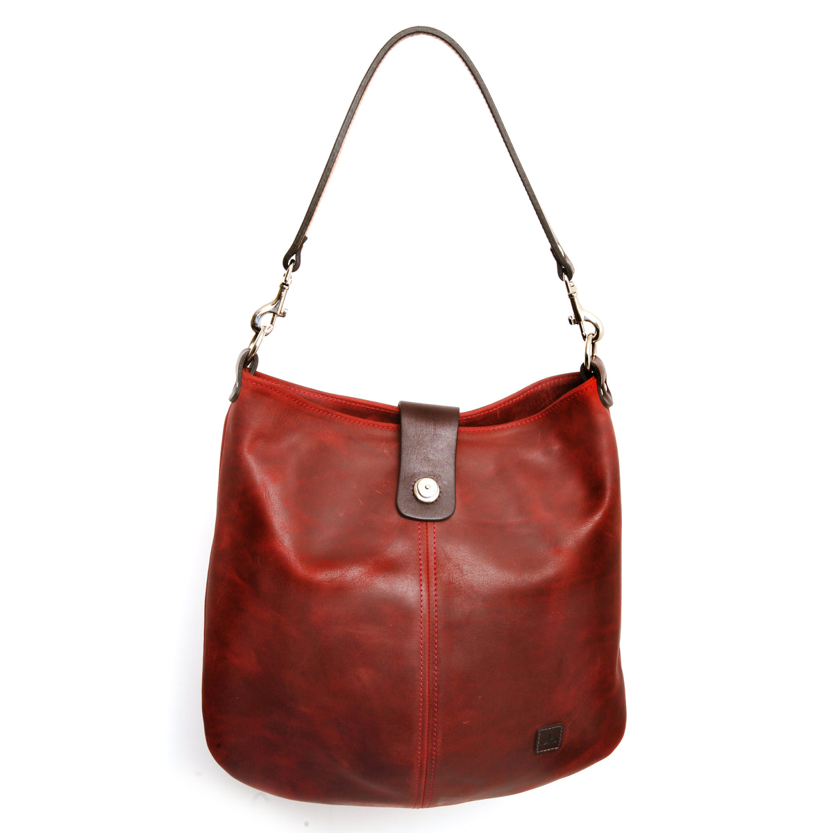 Jonni bag in Italian full-grain leather, hardware detail