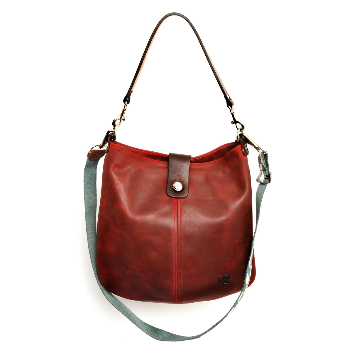 Jonni bag in Italian full-grain leather, side view