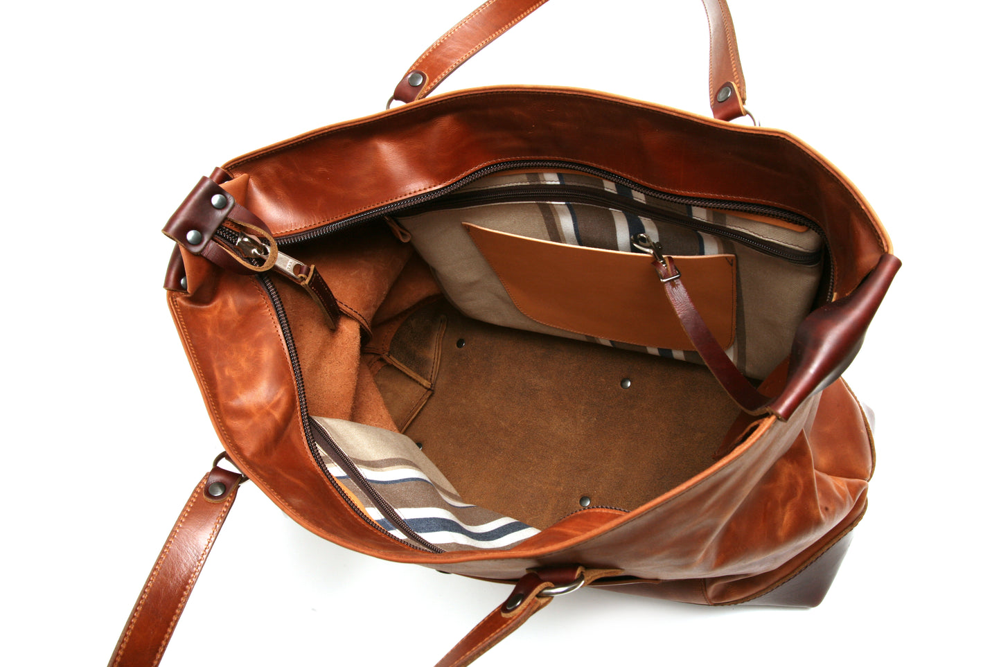 KING TOTE dark brown and black