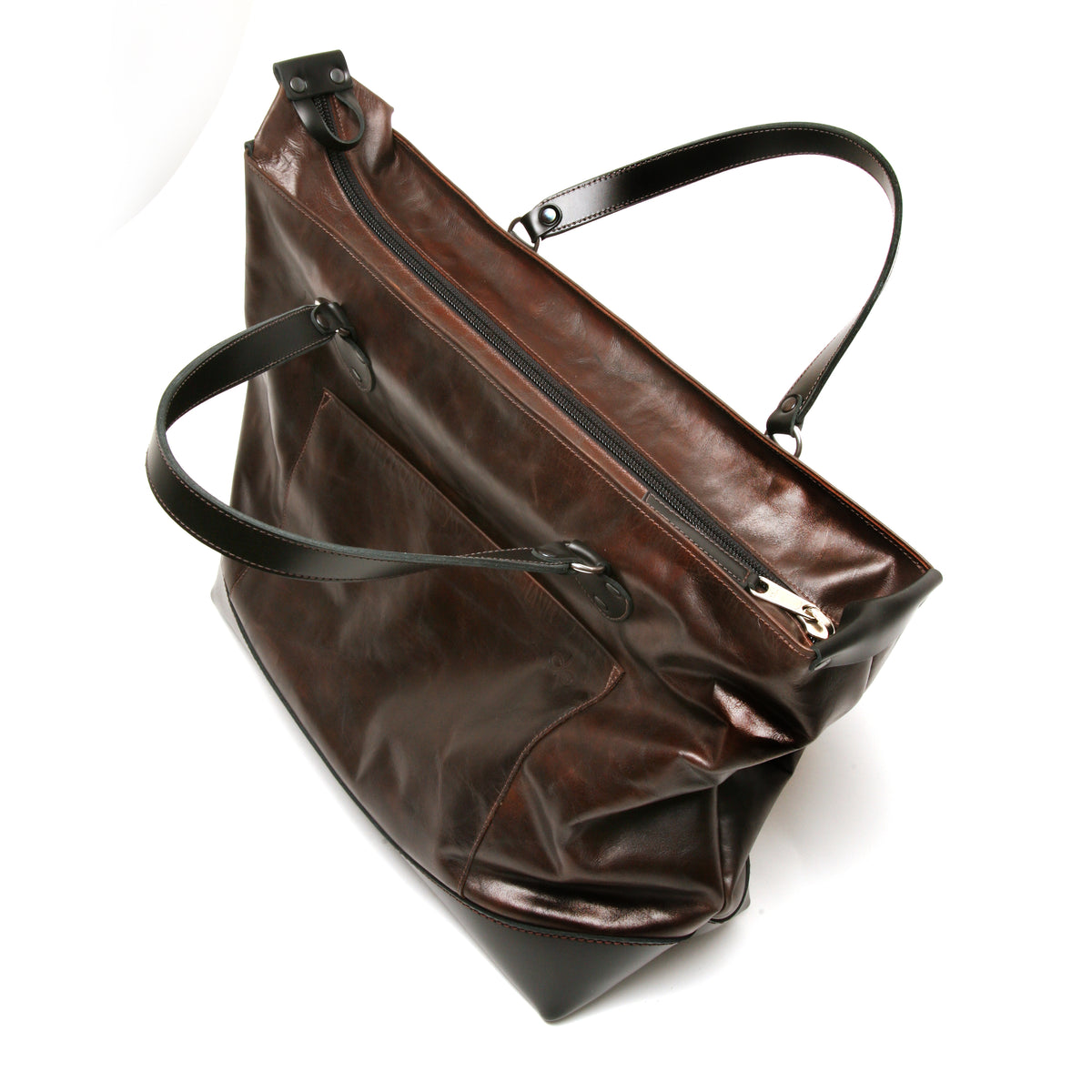 King Tote bag in premium buffalo leather, hardware detail