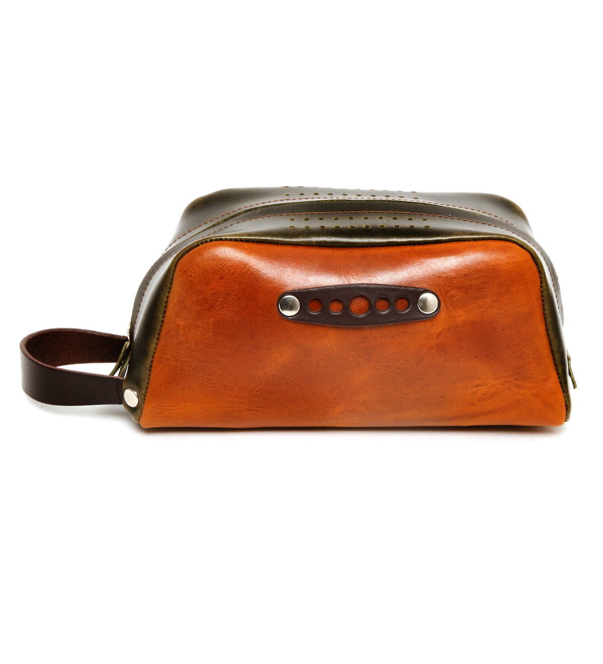 KONA Travel Bag - Tan & Oiled Green