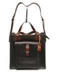 NENJUU Plus leather bag in black, interior