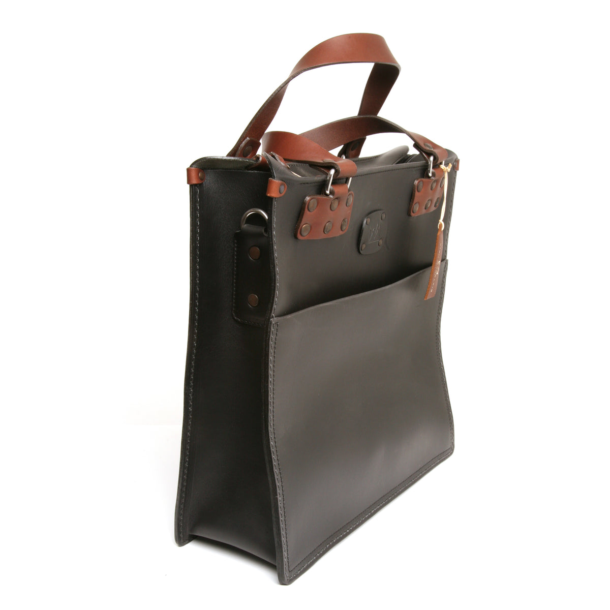 NENJUU classic bag in top-quality vegetable-tanned leather, interior compartment