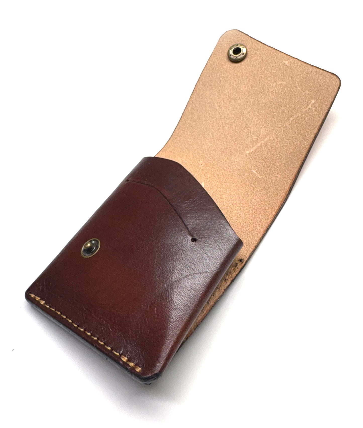 Piegato minimalist wallet tan & navy