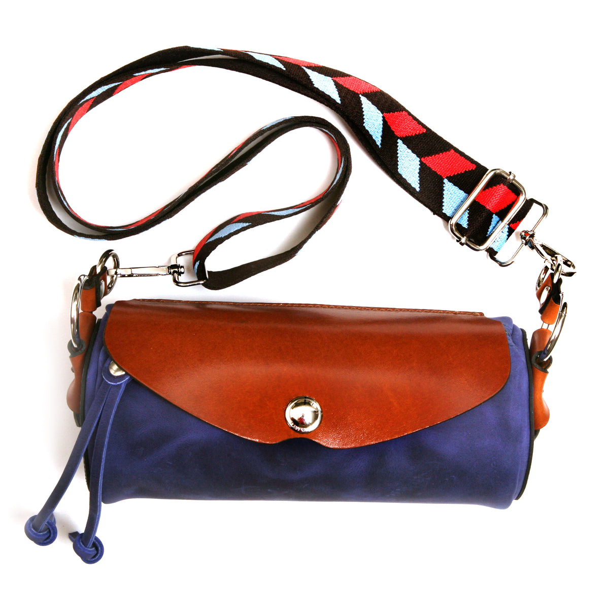 RUI roll bag in English bridle leather, interior compartment