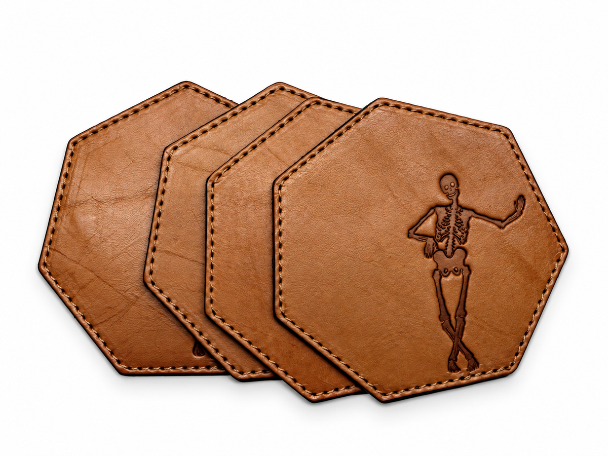 Sous-verres SKELETON à 7 côtés